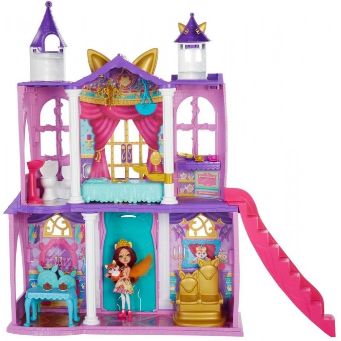 Кукольные домики и мебель Enchantimals Набор игровой Семья Бал в королевском замке набор с куклой enchantimals художественная студия фелисити лис 15 см gbx03