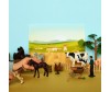  Masai Mara Набор фигурок животных На ферме (лошади, ослики, фермеры и инвентарь) - Masai Mara Набор фигурок животных серии На ферме ММ205-041