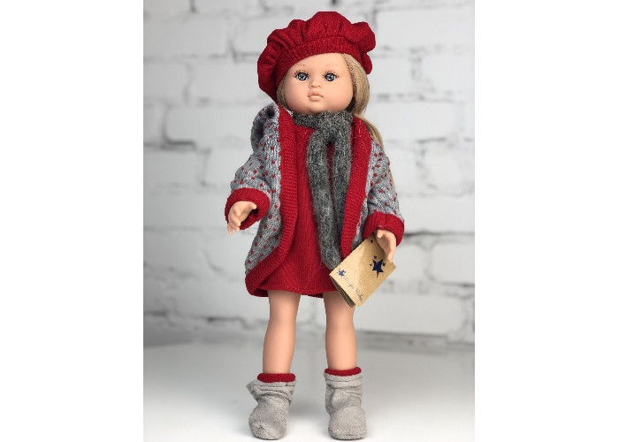 Куклы и одежда для кукол Lamagik S.L. Кукла Нэни в вязаном жакете 42 см куклы и одежда для кукол lamagik s l кукла нэни в розовой меховой накидке и повязке тюрбан 42 см
