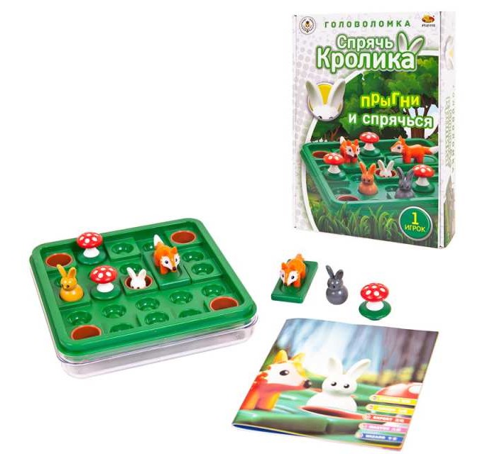 

ABtoys Игра настольная головоломка Спрячь кролика, Игра настольная головоломка Спрячь кролика