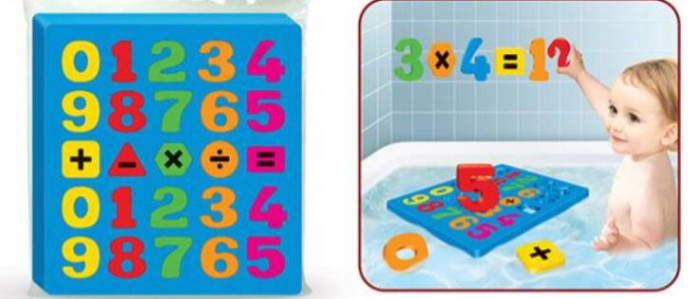 Игрушки для ванны Russia Набор для ванны цифры набор для купания sca99 тактильные мячики в пакете