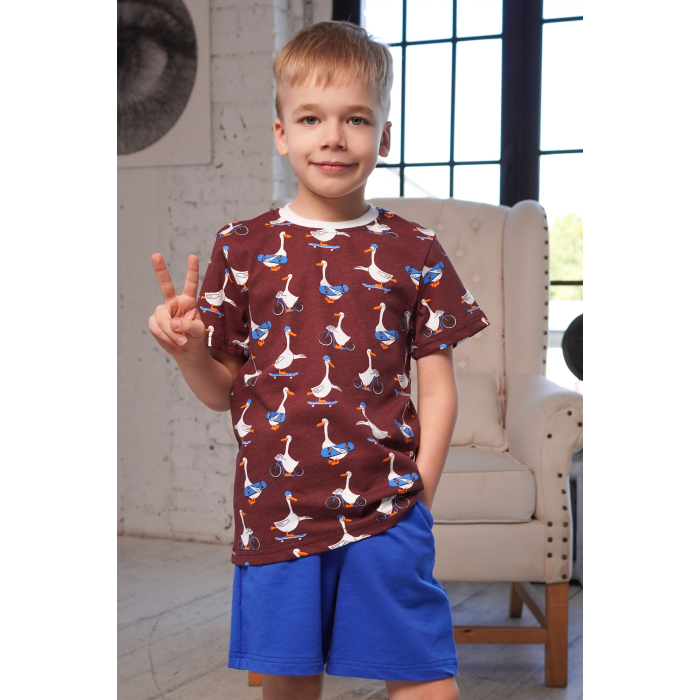 Комплекты детской одежды Miko Yumi Костюм детский (футболка и шорты) комплекты детской одежды prime baby комплект детский футболка шорты pko02102