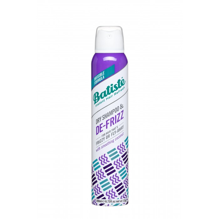 

Batiste Сухой шампунь De-Frizz для непослушных и вьющихся волос 200 мл, Сухой шампунь De-Frizz для непослушных и вьющихся волос 200 мл