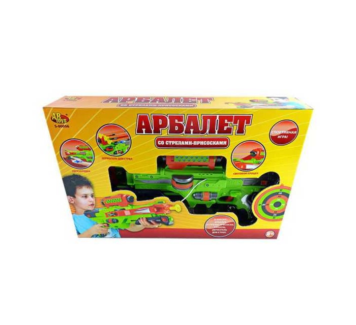 

ABtoys Арбалет со стрелами на присосках S-00056, Арбалет со стрелами на присосках S-00056