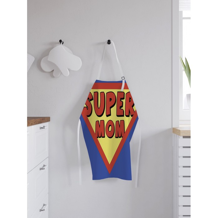 Хозяйственные товары JoyArty Фартук женский для готовки Супер мама 65х65х28 см фартук супер мама