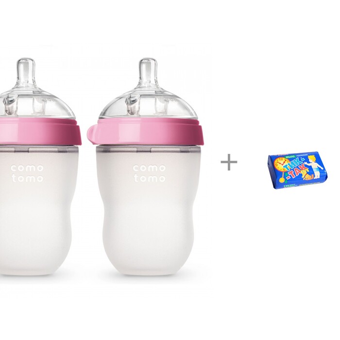 Бутылочка Comotomo Natural Feel Baby Bottle 250 мл 3-6 мес. 2 шт. и мыло Тик-так 150 г Свобода