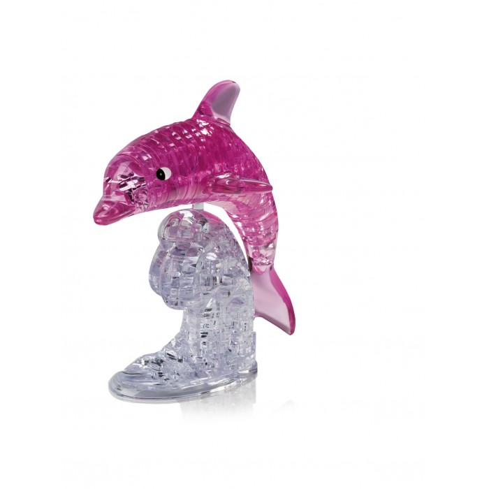  Hobby Day 3D Пазл Магический кристалл Дельфин на подставке XL (95 деталей)