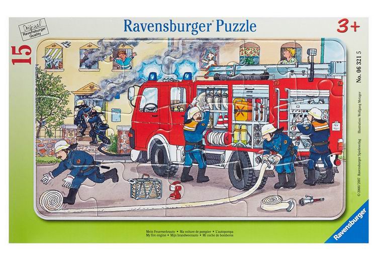 Пазлы Ravensburger Пазл Пожарная машина 15 элементов