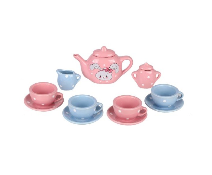 сюжетно ролевой набор игрушек посуда чайный сервиз 1 комплект Ролевые игры Mary Poppins Набор фарфоровой посуды Зайка (9 предметов)