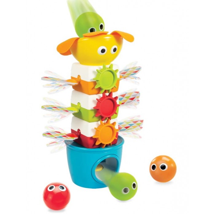 Развивающие игрушки Yookidoo Пирамидка музыкальная с шариками развивающие игрушки b toys юла с прыгающими шариками