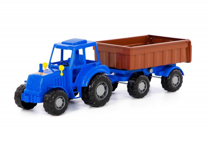 Машины Полесье Трактор Алтай с прицепом №1 трактор полесье алтай синий с прицепом 2 в сеточке 84767
