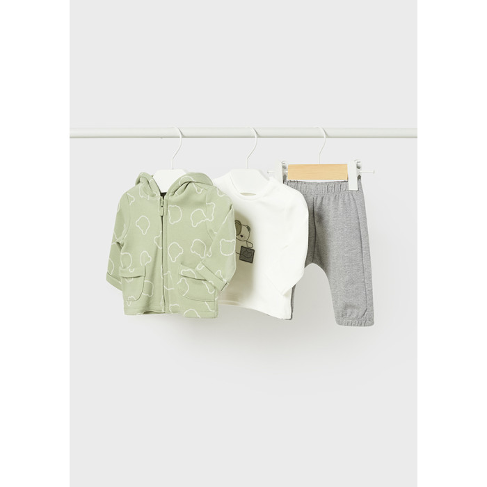 Mayoral Newborn Спортивный костюм для мальчика тройка (куртка, логслив, штаны) 2684