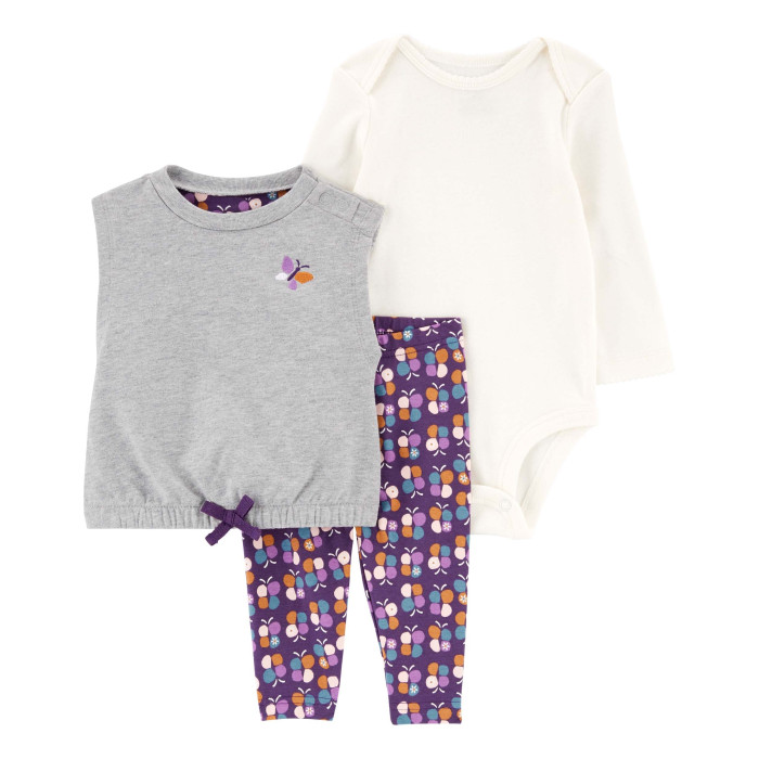 цена Комплекты детской одежды Carter's Комплект одежды (боди, брюки, жилет)