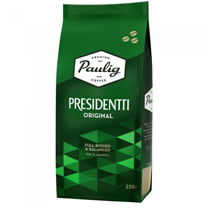 

Paulig Кофе Presidentti Original зерно 250 г, Кофе Presidentti Original зерно 250 г