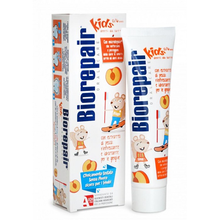  BioRepair Kids детская зубная паста со вкусом персика 50 мл