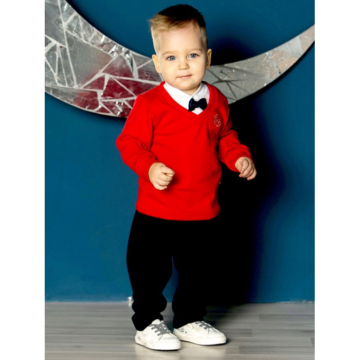 Дашенька Костюм нарядный для мальчика (брюки, джемпер, футболка-поло) дашенька ветровка для мальчика 1574