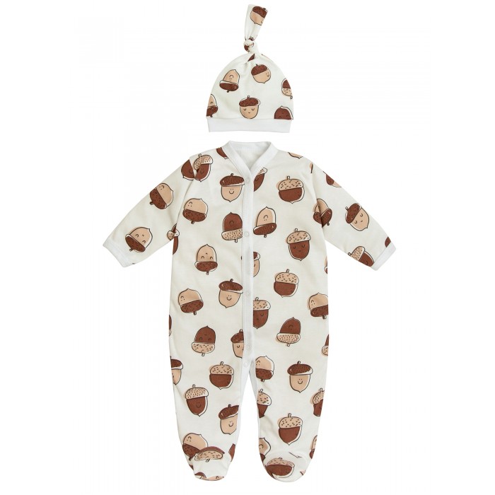 AmaroBaby Комбинезон-слип с шапочкой Желуди AB-OD20-SHJe301/00