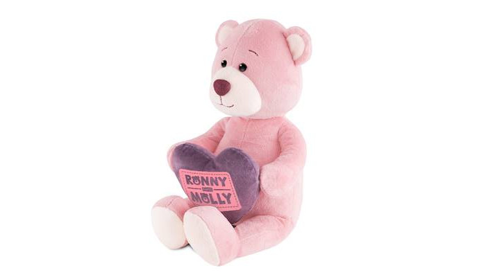 Мягкая игрушка Ronny&Molly Мишка Молли с Сердечком в Коробке 21 см  1452875