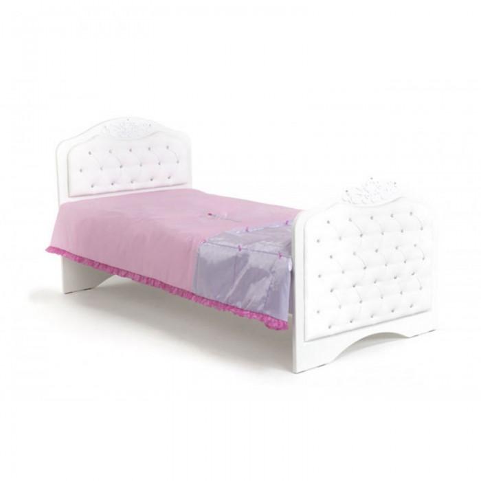 Подростковая кровать ABC-King Princess №3 со стразами Сваровски без ящика 160x90 см