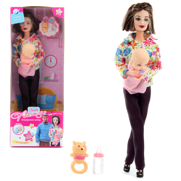 куклы и одежда для кукол veld co кукла люси и малыш 32 см Куклы и одежда для кукол Veld CO Кукла-мама с ребёнком