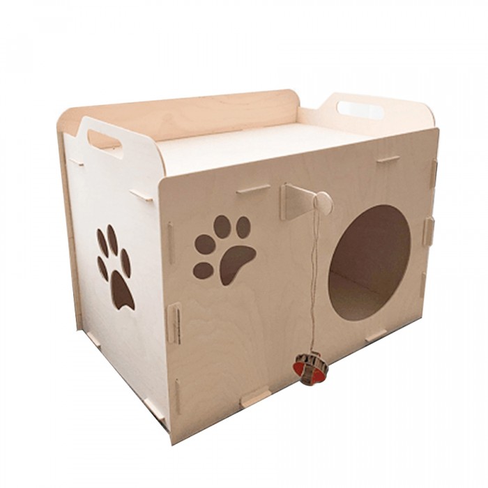 Деревянные игрушки Kampfer Конструктор Big Box For Cat можно окрашивать сделать своими руками модель собаки из натурального дерева
