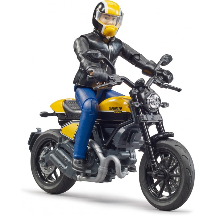 фото Bruder игровой набор мотоцикл scrambler ducati с мотоциклом