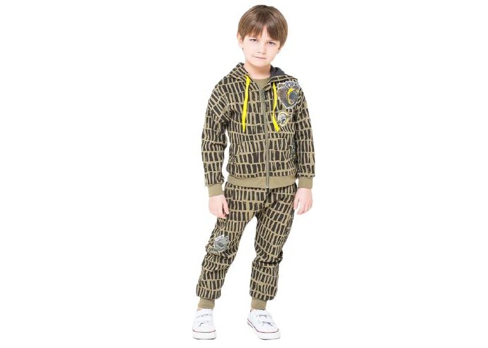 Спортивные костюмы Crockid Брюки для мальчика Лесная текстура