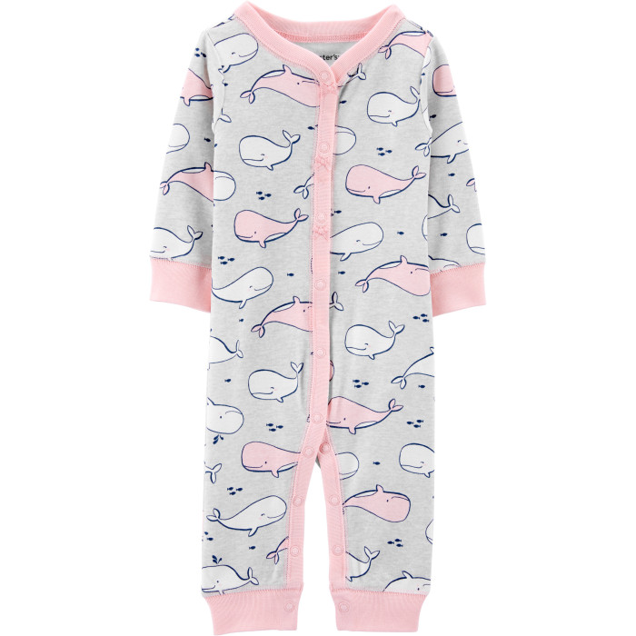 

Carter's Комбинезон для девочки с китами 1H300210, Комбинезон для девочки с китами 1H300210