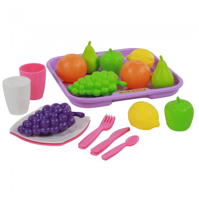 Ролевые игры Palau Набор продуктов №2 с посудкой и подносом парта сидение palau toys набор дошкольника в пакете