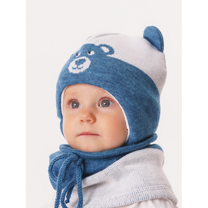 Журавлик Комплект Мишка (шапка, снуд)