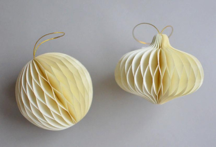 Chuckle.kids Набор бумажных елочных шаров: круг и овал 2 шт.