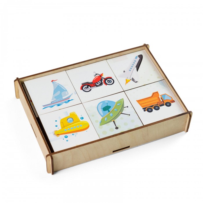 Деревянные игрушки Paremo Игровой набор Мемори Транспорт