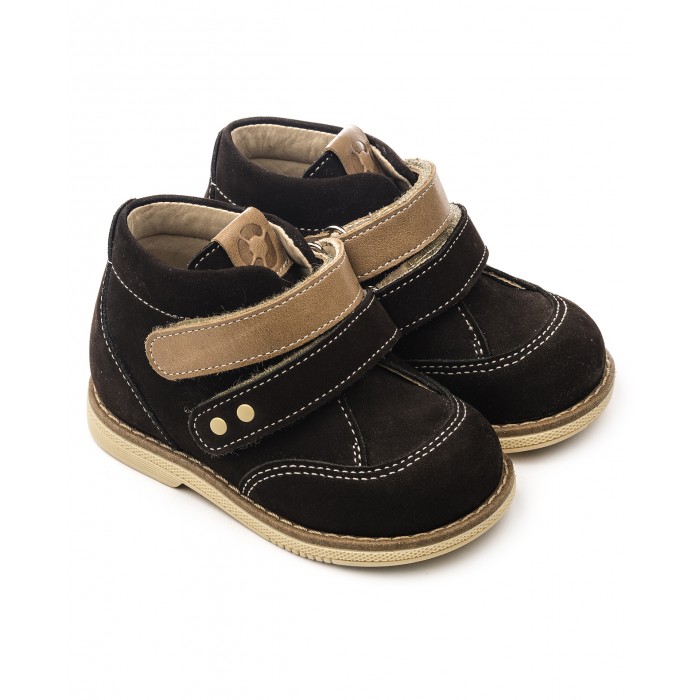 Tapiboo Ботинки кожаные детские 24018 кольчугинский мельхиор ложка детская посеребренная с эмалью ботиночки в блистере