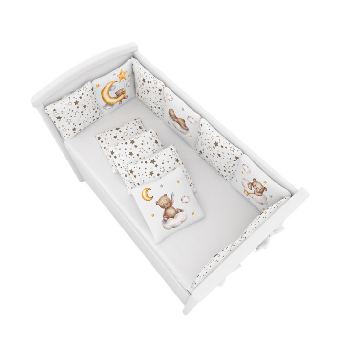 Бортики в кроватку Globex Подушки Медвежата бортики в кроватку сонный гномик серебряная нить подушки
