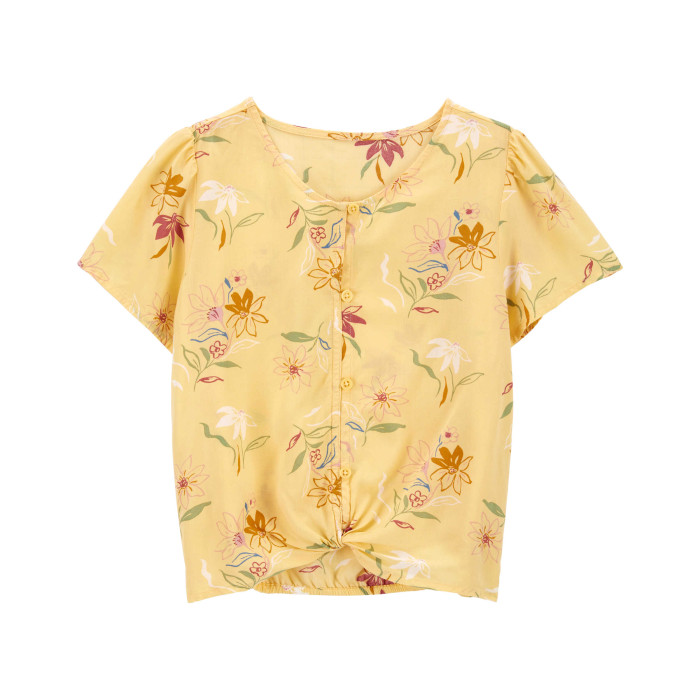 Carter's Блузка для девочки с цветочным принтом, размер 128