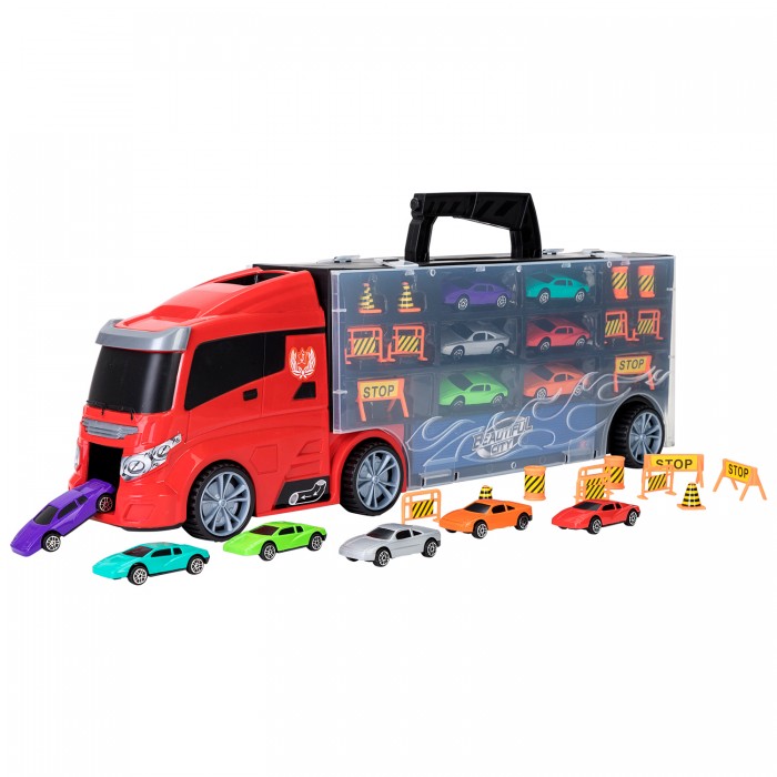 Givito Набор машинок Мой город Автовоз-кейс 51.5 см (16 предметов) игровой набор play okay автовоз с 3 машинками красный