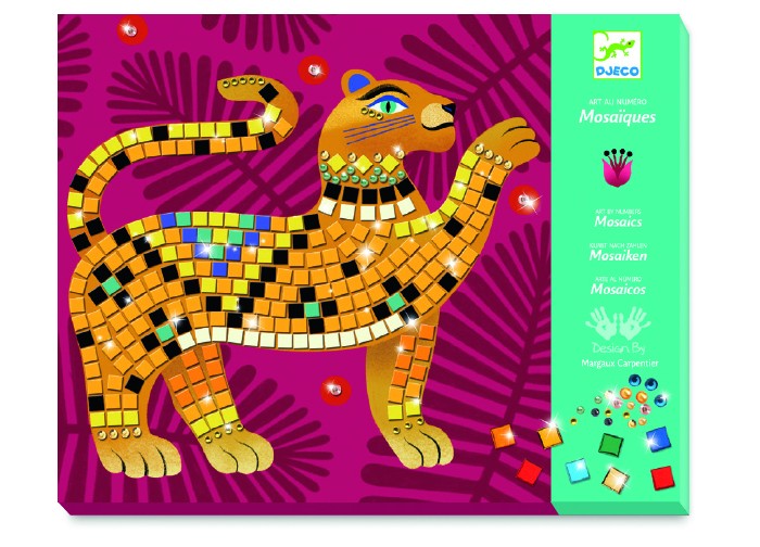 Djeco Набор для творчества Мозаика В джунглях 150 наклеек в джунглях