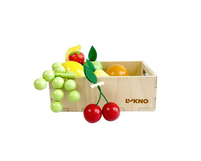 Lukno Набор игрушечных фруктов в ящике