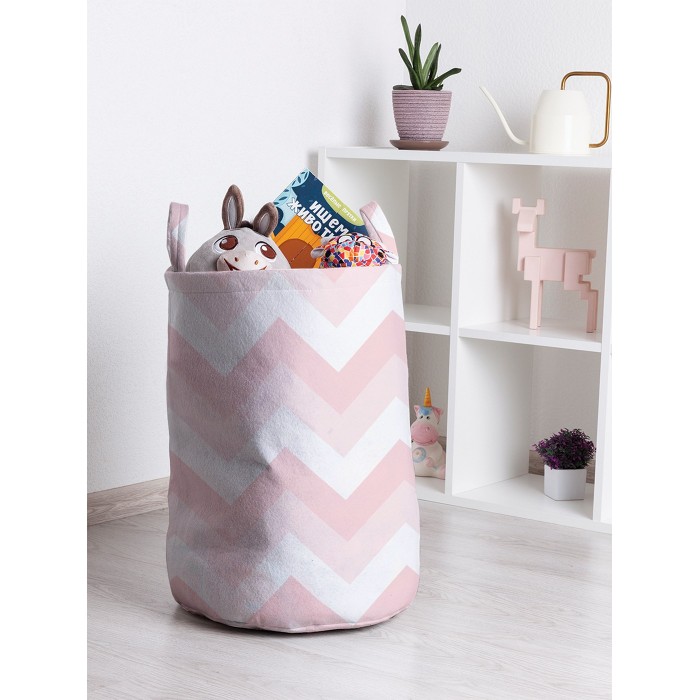 

JoyArty Корзина для игрушек Зигзаговые тени 50x35 см, Корзина для игрушек Зигзаговые тени 50x35 см