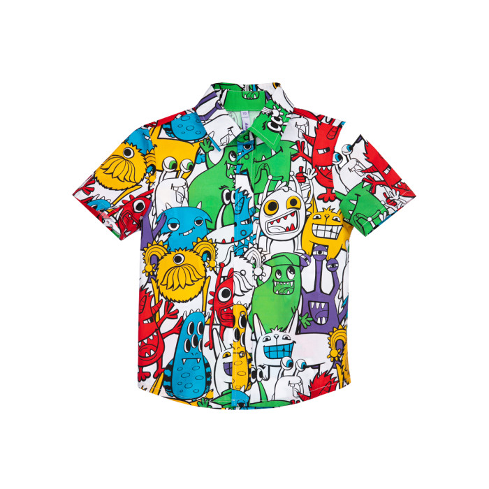 Playtoday Сорочка текстильная для мальчиков Monsters kids boys 12312147, размер 104 - фото 1