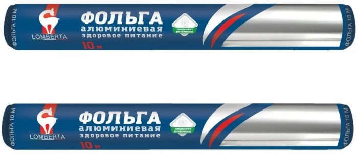 

Lomberta Фольга алюминиевая 10 м 2 шт., Фольга алюминиевая 10 м 2 шт.