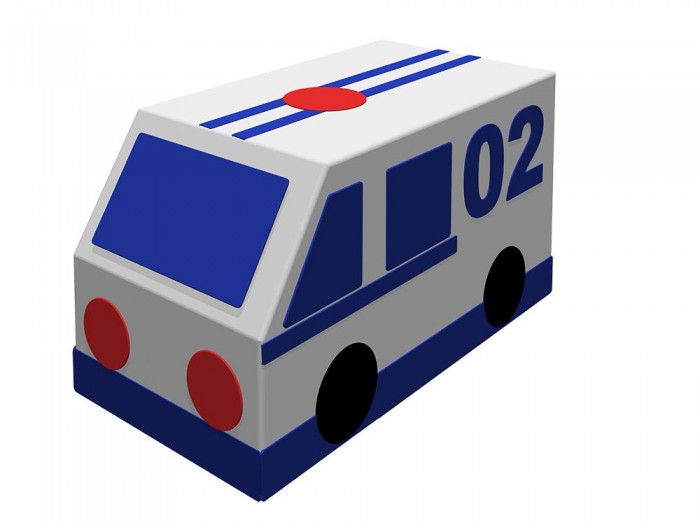 Мягкие модули Romana Контурная игрушка Фургон Полиция цена и фото