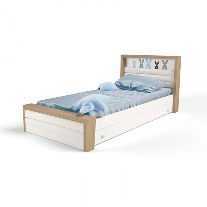 Подростковая кровать ABC-King Mix Bunny №4 с мягким изножьем 160x90 см подростковая кровать abc king mix bunny 2 с мягким изножьем 160x90 см