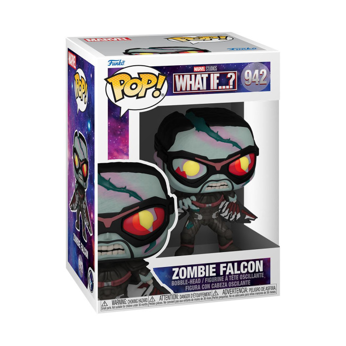 

Funko Фигурка pop! Bobble Marvel What If Zombie Falcon, Фигурка pop! Bobble Marvel What If Zombie Falcon