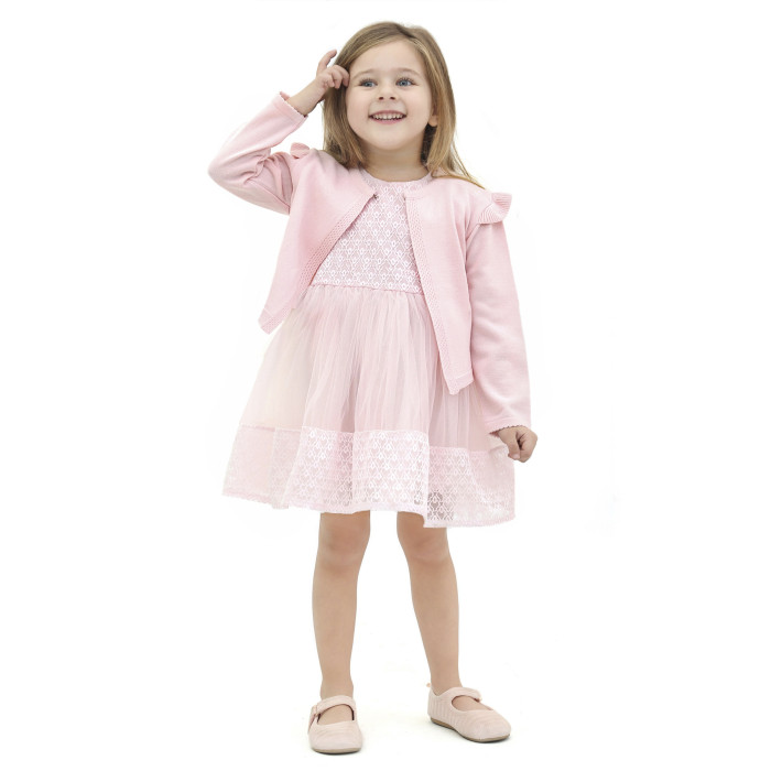 Комплекты детской одежды Lilax Комплект для девочки (жакет и платье) L6004