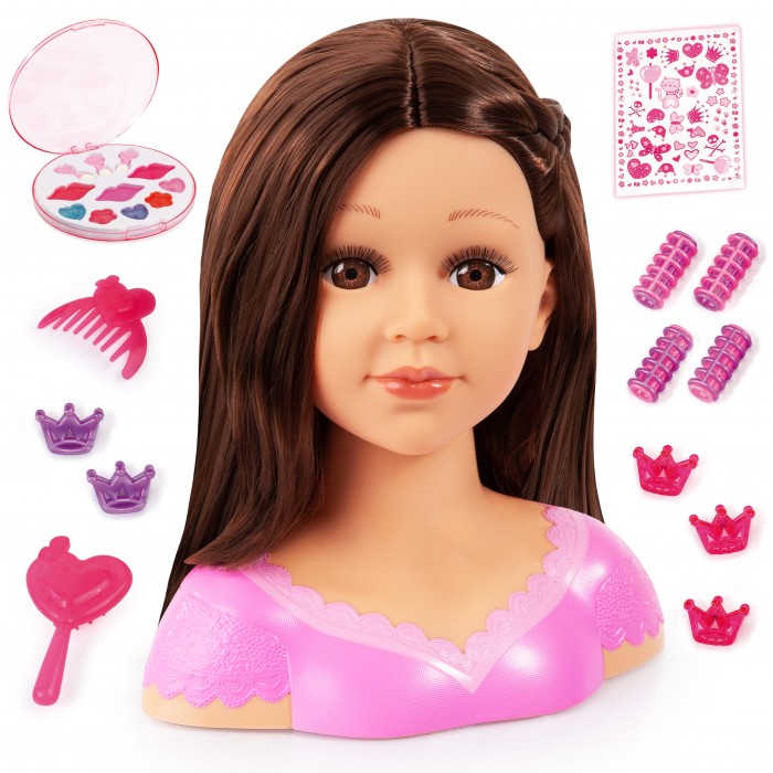 Куклы и одежда для кукол Bayer Кукла Модель для причесок с косметикой 27 см (брюнетка)
