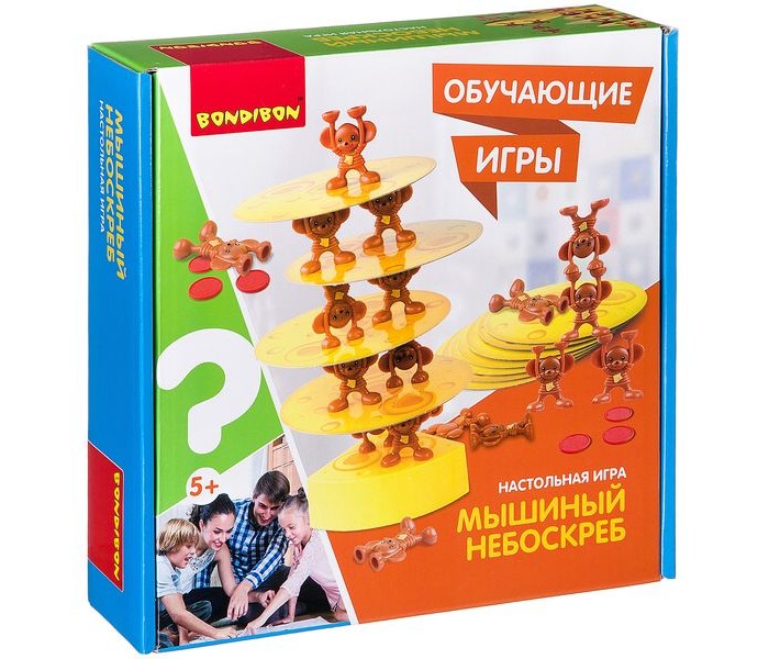 

Bondibon Обучающие игры Настольная игра Мышиный Небоскреб, Обучающие игры Настольная игра Мышиный Небоскреб