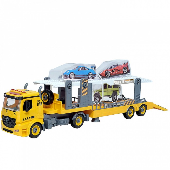 Машины HK Industries DIY Большой инерционный грузовик для перевозки авто цена и фото