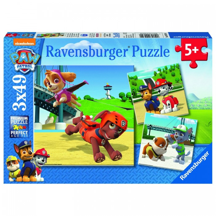 

Ravensburger Пазл Щенячий патруль 3х49 элементов, Пазл Щенячий патруль 3х49 элементов