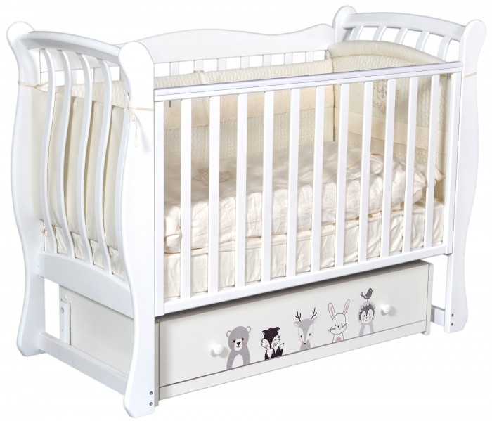 Детская кроватка ByTwinz Tiffany Зверополис